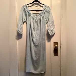 Blue Stripe Tie Dress